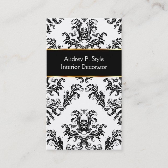 Cartes de visite de décorateur intérieur (Devant)