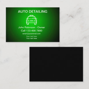 Cartes de visite de détail automatique Cool en gra
