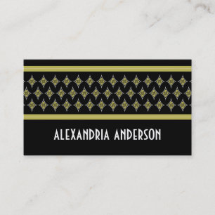 Cartes de visite de diamants de l'ébène