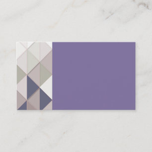 Cartes de visite de diamants géométriques violets