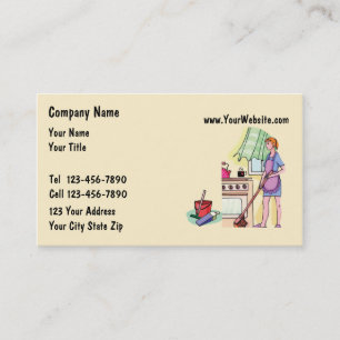 Cartes de visite de domestique