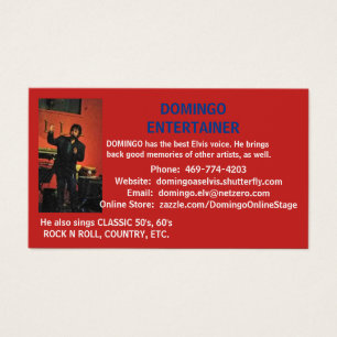 CARTES DE VISITE DE DOMINGO