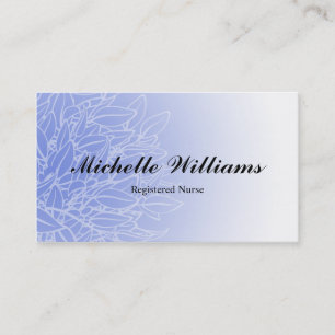 Cartes de visite de feuille d'infirmier autorisé