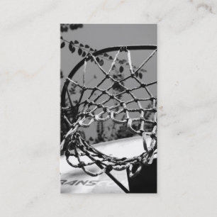 Cartes de visite de filet de boule de panier