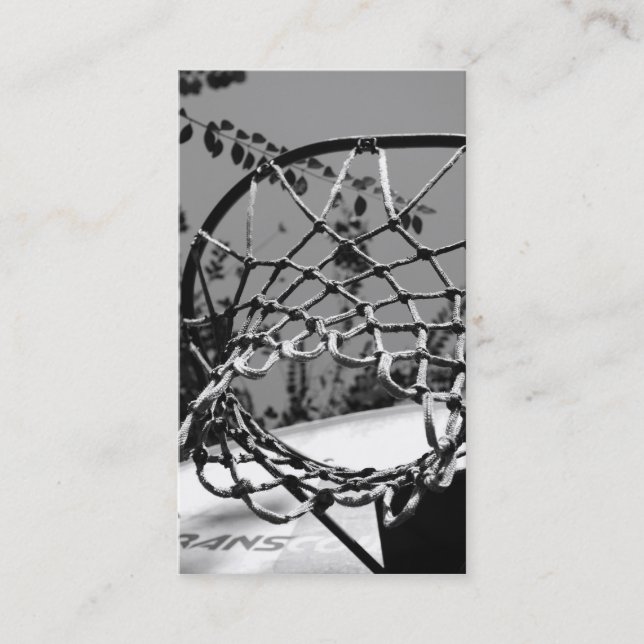 Cartes de visite de filet de boule de panier (Devant)