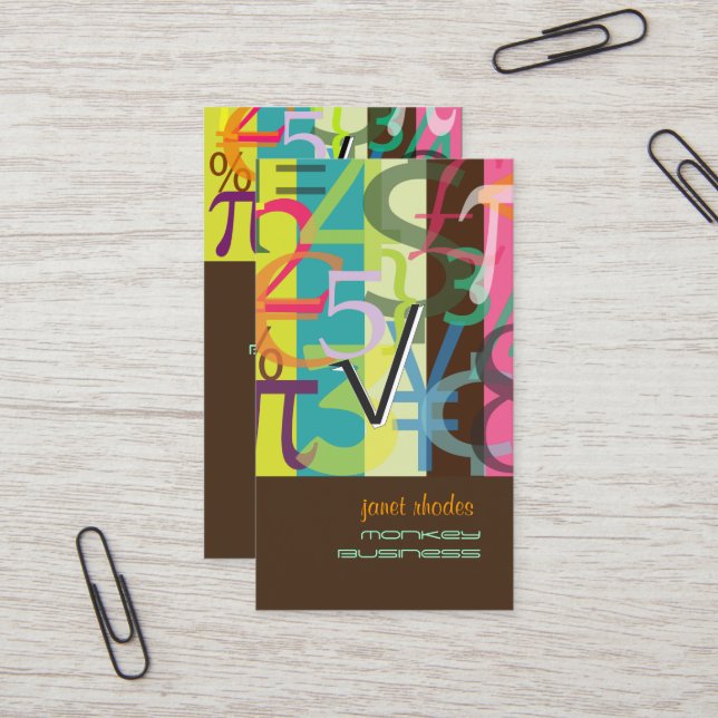 cartes de visite de Financial Planner (Devant/Arrière en situation)