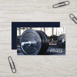 Cartes de visite de fitness de poids