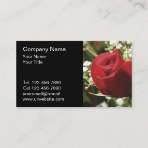 Cartes de visite de fleur