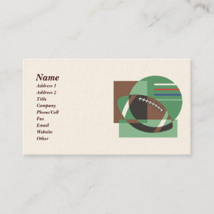 Cartes de visite de football artistique