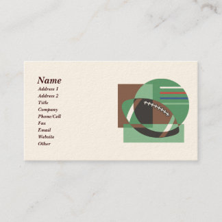 Cartes de visite de football artistique