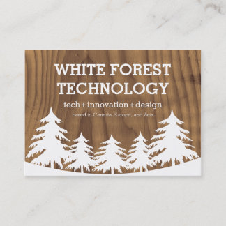 Cartes de visite de forêt