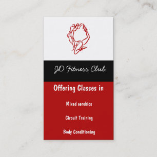 Cartes de visite de forme physique