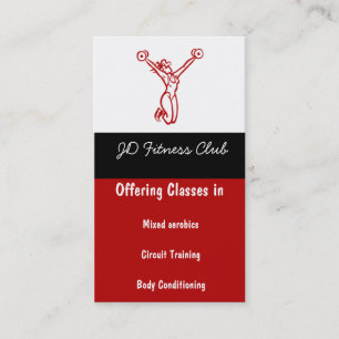 Cartes de visite de forme physique