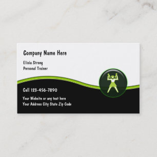 Cartes de visite de forme physique de dames