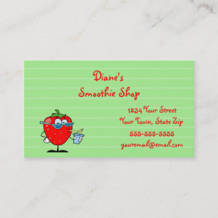 Cartes de visite de fraises