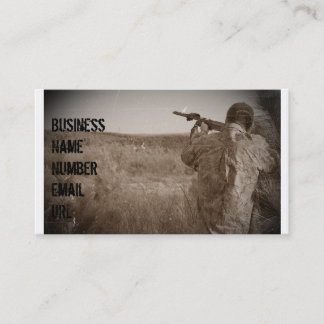 Cartes de visite de fusil de chasse