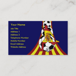 Cartes de visite de Fútbol du football d'Espana