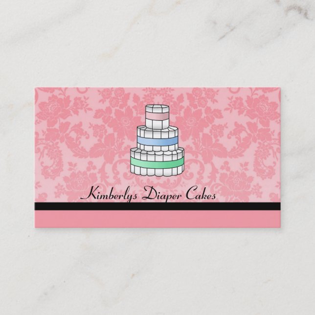 Cartes de visite de gâteau de couche-culotte (Devant)