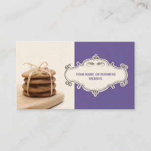 Cartes de visite de gâteaux aux pépites de