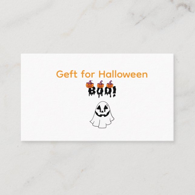 Cartes de visite de Geft pour la journée d'Hallowe (Devant)