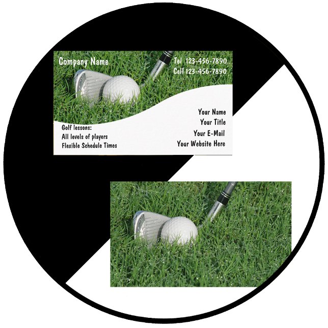 Cartes de visite de golf (Créateur téléchargé)
