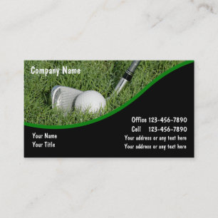 Cartes de visite de golf