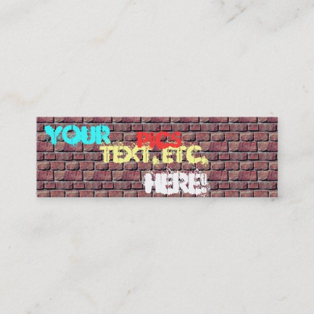 Cartes de visite de graffiti (Devant)