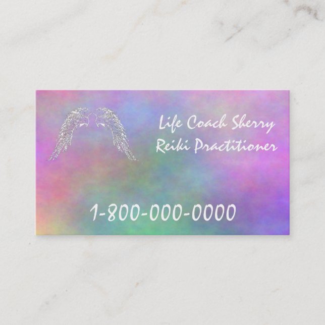cartes de visite de guérisseur de Reiki Practioner (Devant)