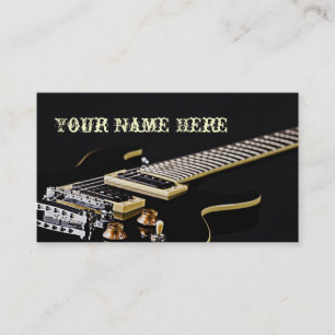 Cartes de visite de guitare
