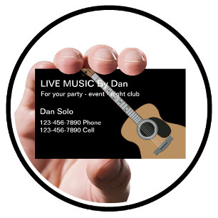 Cartes de visite de guitare Entertainer