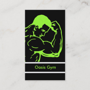 Cartes de visite de gymnase de forme physique
