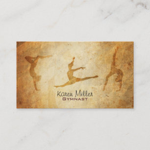 Cartes de visite de gymnaste