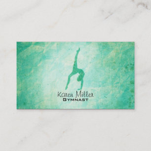 Cartes de visite de gymnastique