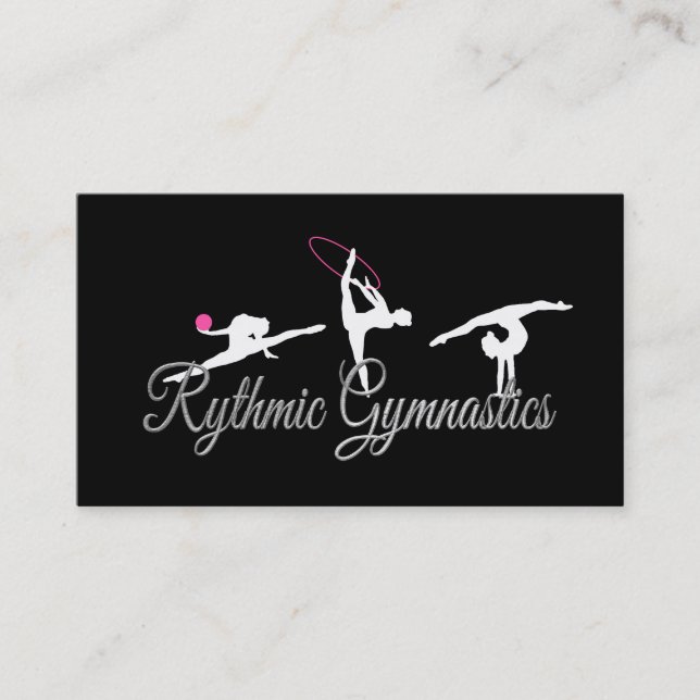 Cartes de visite de gymnastique rythmique (Devant)