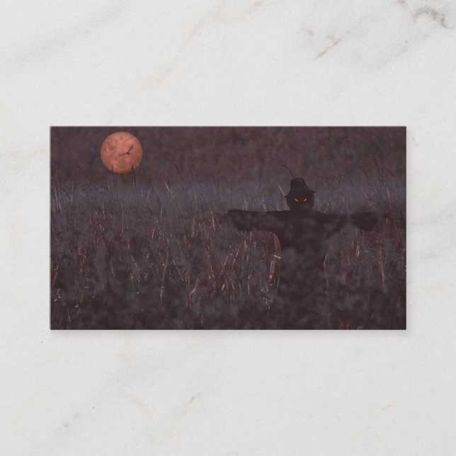 Cartes de visite de Halloween (Devant)