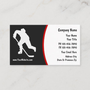 Cartes de visite de hockey