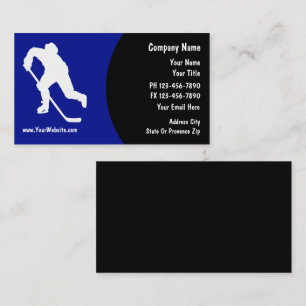Cartes de visite de hockey