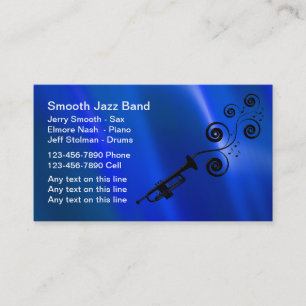 Cartes de visite de jazz-band