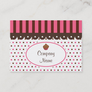 Cartes de visite de la boulangerie Cupcake