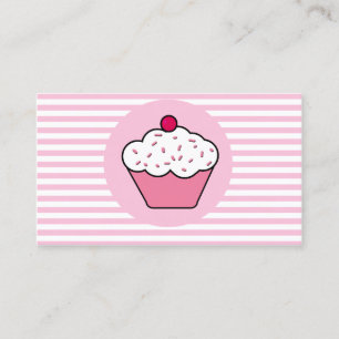 cartes de visite de la boutique de cupcakes