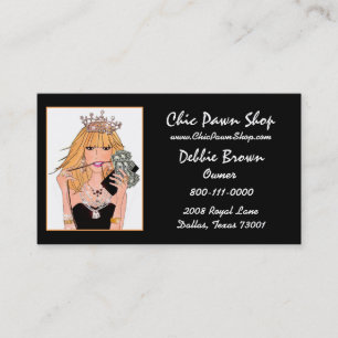 CARTES DE VISITE de la boutique DIVA Pawn