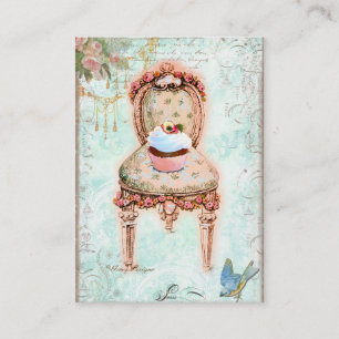 Cartes de visite de la chaire victorienne Cupcake