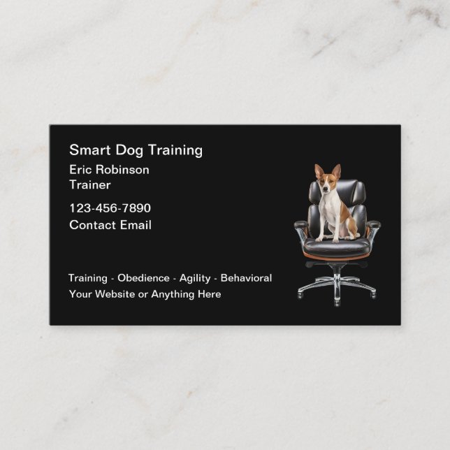 Cartes de visite de la classe Smart Dog (Devant)