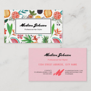Cartes de visite de la coutume de monogramme de
