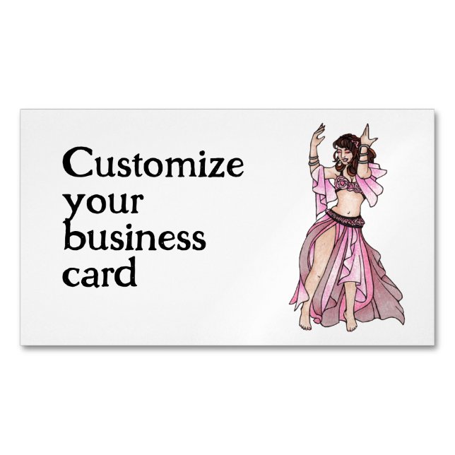 Cartes de visite de la danseuse du ventre Habibi (devant)