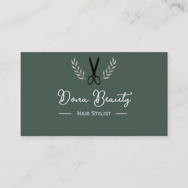 Cartes de visite de la liste des cheveux (Devant)