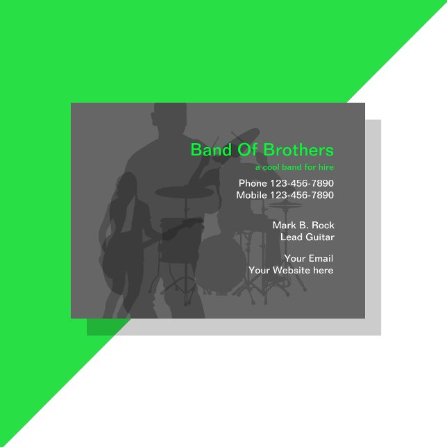 Cartes de visite de la Musique cool (Créateur téléchargé)