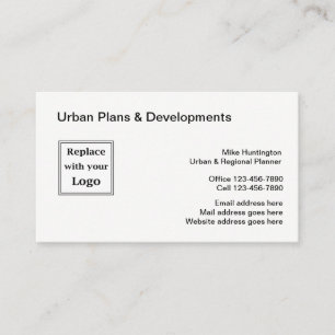 Cartes de visite De La Planification Urbaine Et Du