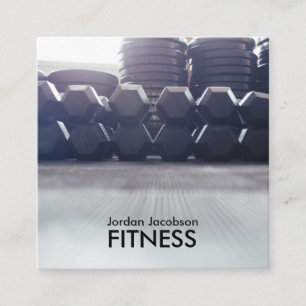 Cartes de visite de la remise en forme de Dumbbell