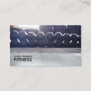 Cartes de visite de la remise en forme de Dumbbell